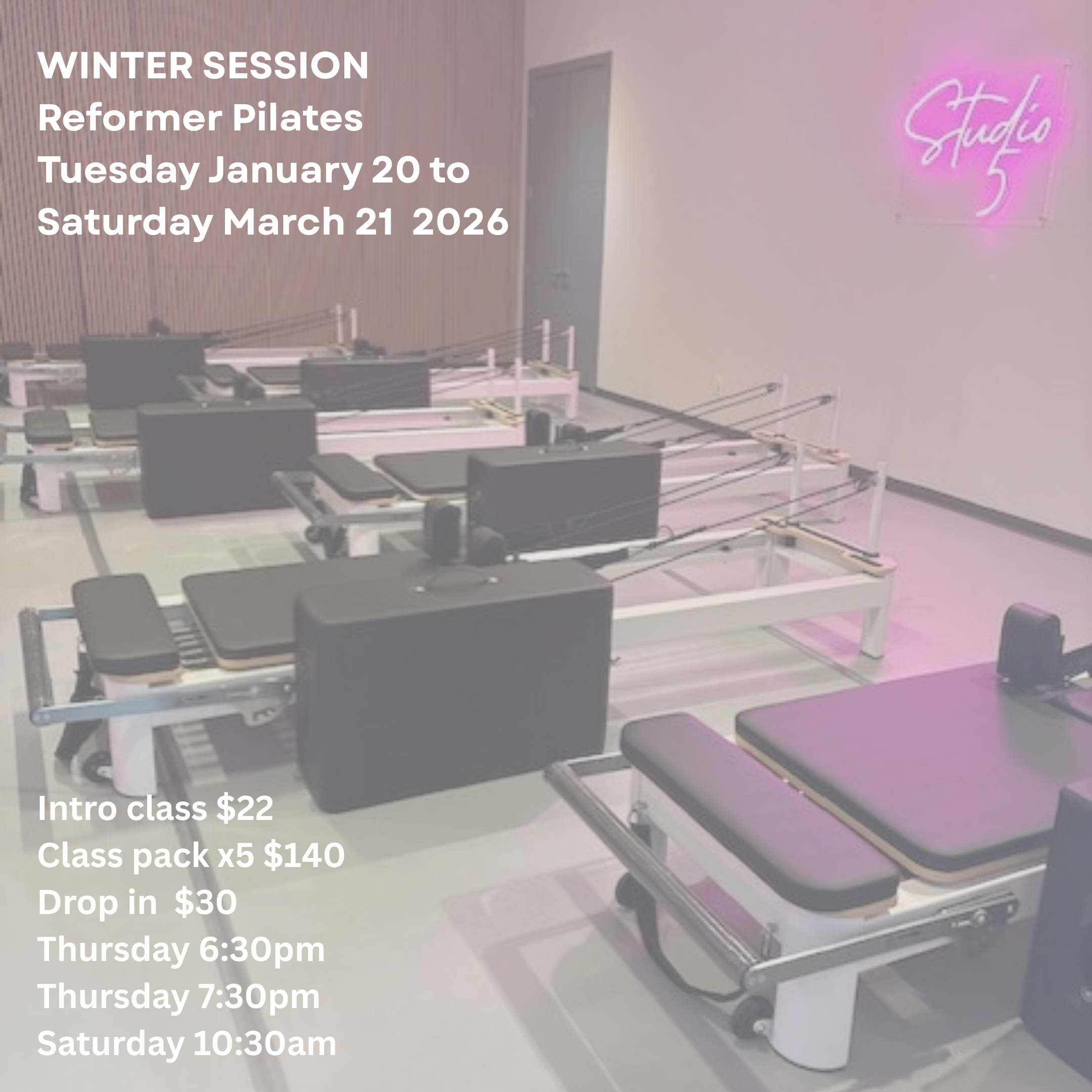 Winter - Reformer Pilates (9 weeks)