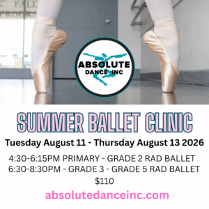 Summer Ballet Clinic - Tuesday August 11 - Thursday August 13
